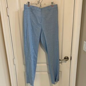 Ann Taylor Blue and White Houndstooth Pants